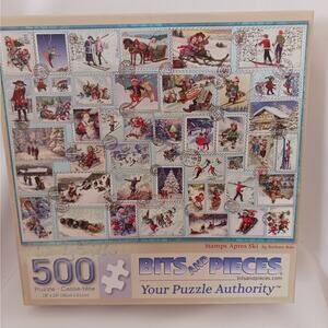 Bits and Pieces "Stamps Apres Ski" 500 Piece Winter Puzzle